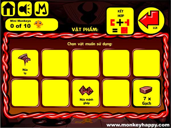 Các vật đã thu được