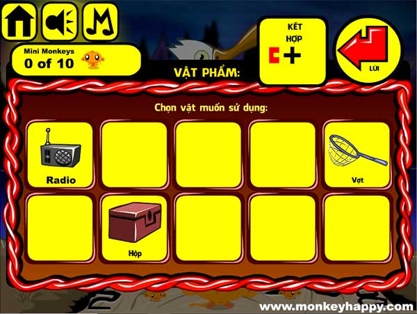 Các vật đã thu được