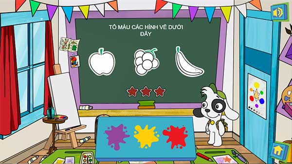 Kéo đáp án lên bảng