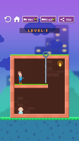 Giúp ông bố đến được vị trí của bé gái an toàn