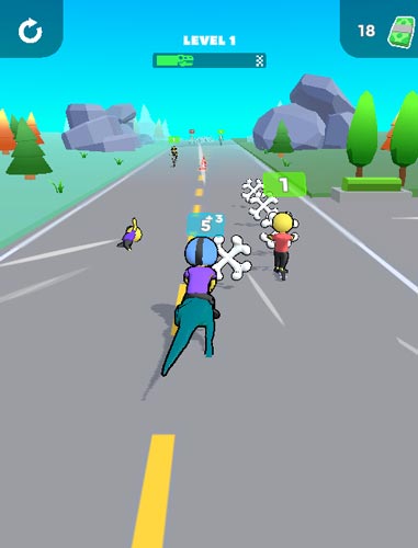 Điều khiển chú khủng long thu thập xương