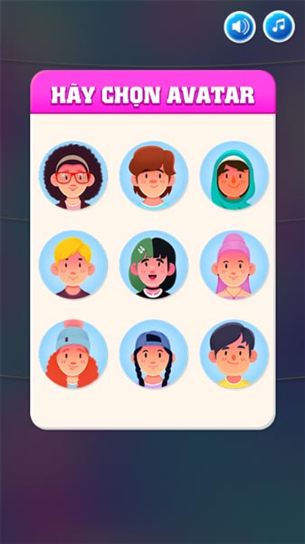 Chọn Avatar bất kỳ bạn muốn