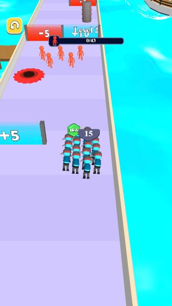 Điều khiển đám đông di chuyển trên màn hình