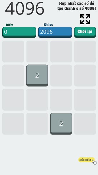 Chơi game 4096 - GameVui