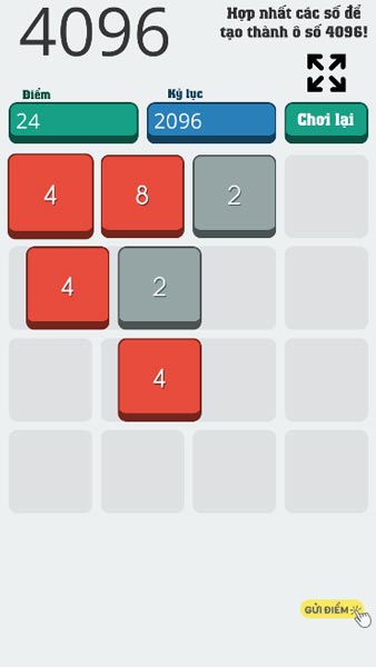 Di chuyển các ô số và hợp nhất, kết hợp chúng lại