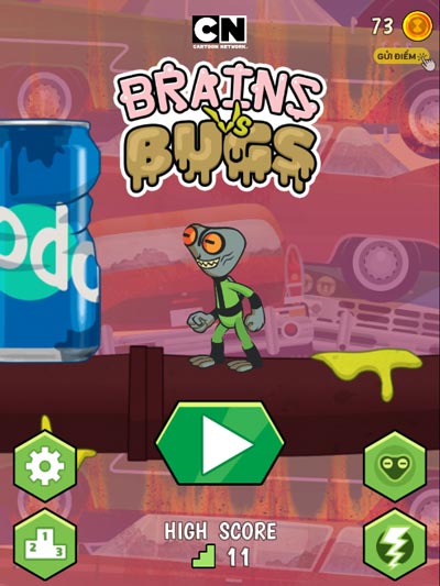 Chơi game Ben 10 Brain vs Bug - GameVui