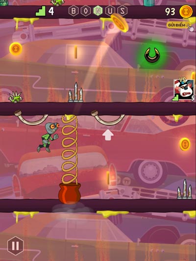 Nhảy cao và tránh khỏi cạm bẫy có trên đường chạy