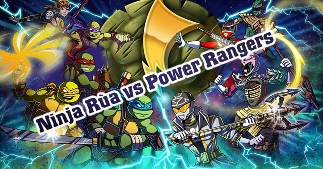 Ninja Rùa vs Power Rangers