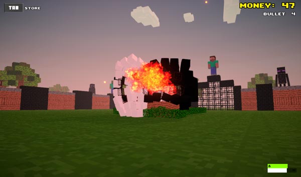 Phá hủy Minecraft càng nhanh số điểm các bạn nhận được sẽ càng cao