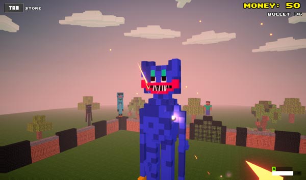 Tiếp tục trải nghiệm với những công trình Minecraft như Huggy Wuggy, Among Us...