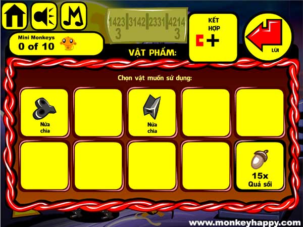 Các vật đã thu được