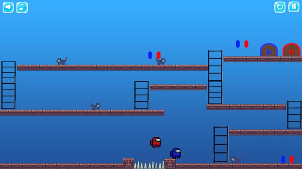 Di chuyển khéo léo và nhặt kim cương cùng màu với nhân vật