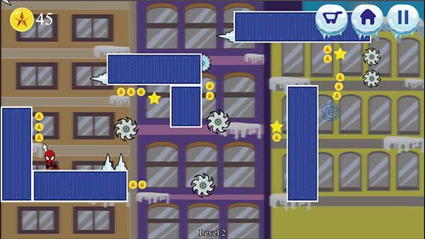 Hãy giúp người nhện thu thập ngôi sao