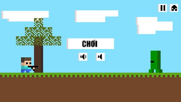 Chơi game Steve bắn Zombie 2 - GameVui