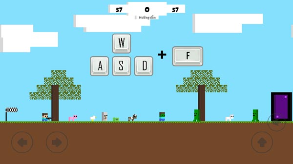 Mục tiêu là giúp Steve bắn hạ hết các loại quái vật, Zombie