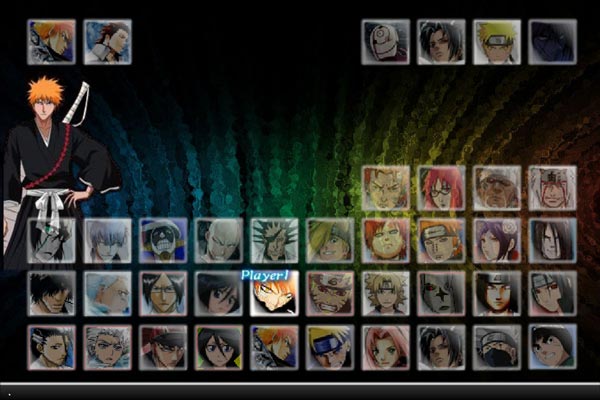 Lựa chọn các nhâm vật Bleach hoặc Naruto yêu thích