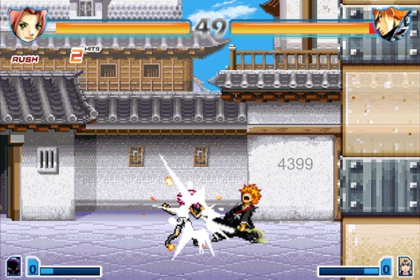 Điều khiển nhân vật Bleach hoặc Naruto tấn công kết hợp di chuyển