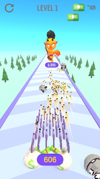 Tăng tiến sức mạnh và bắn hạ, tiêu diệt kẻ xấu từ xa