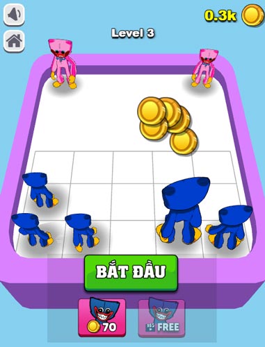 Kéo để kết hợp, hợp nhất Huggy lại