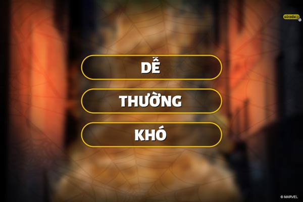 3 chế độ Dễ, Thường và Khó để người chơi trải nghiệm