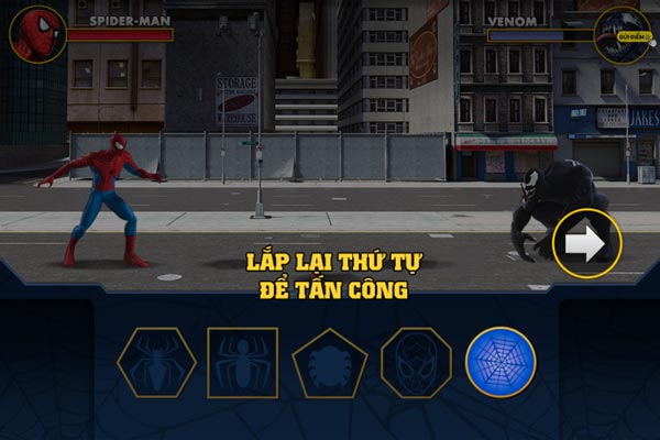 Cấp độ đầu tiên là ghi nhớ và lặp lại thứ tự những hình hiển thị để tấn công đối thủ