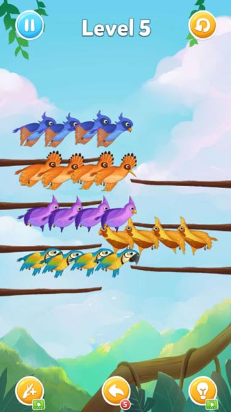 Hãy tận dụng những cành cây trống và các chú chim đứng ở vị trí đầu tiên