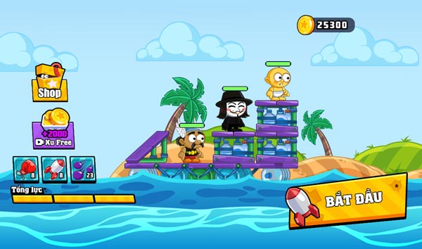 Chơi game Chiến tranh Bè - GameVui