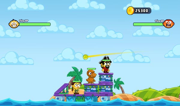 Mỗi bên sẽ có 3 nhân vật, chiến đấu theo lượt