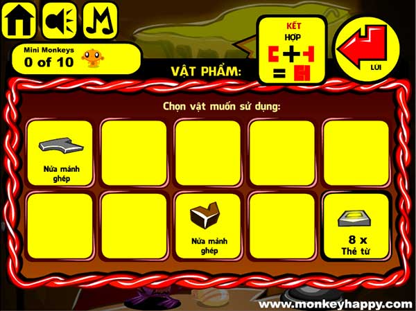 Các vật đã thu được