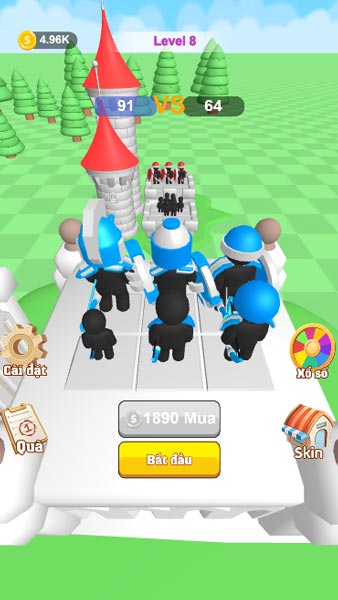 Chơi game Hợp nhất cung thủ 3D - GameVui