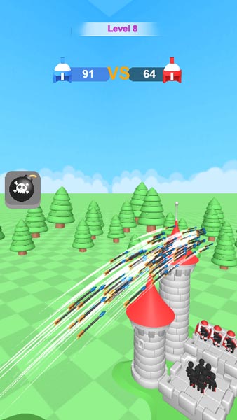 Tấn công tiêu điệt cung thủ của kẻ thù