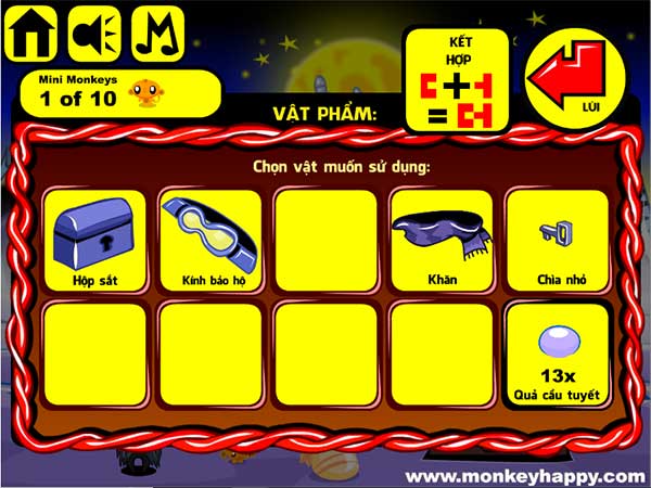 Các vật đã thu được