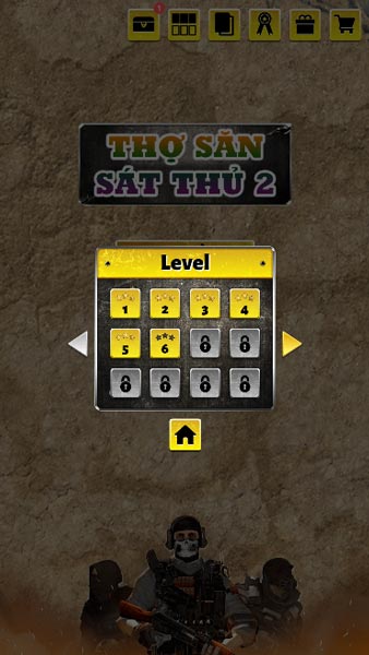 Lựa chọn level để chiến đấu