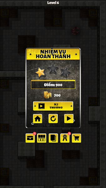 Hoàn thành level thử thách