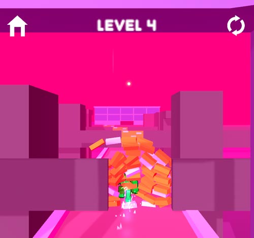 Chạy nhanh và húc vỡ bức tường