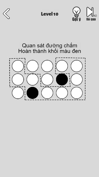 Trong level có bổ sung sẵn gợi ý để trợ giúp người chơi