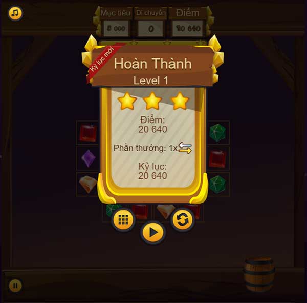 Hoàn thành level
