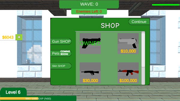 Chơi game Minecraft bắn Zombie 3D - GameVui