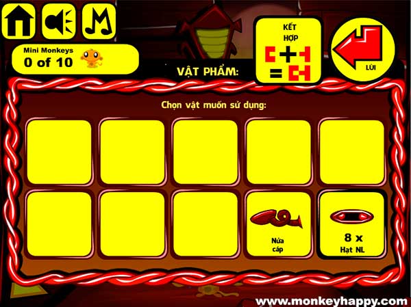 Các vật đã thu được