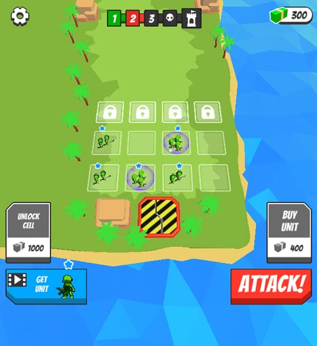 Dựa vào số tiền bạn có hãy mua thêm quân lính