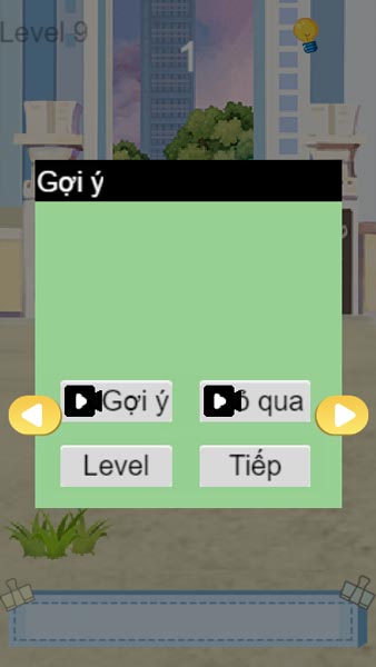 Người chơi có thể xem gợi ý nếu gặp khó khăn