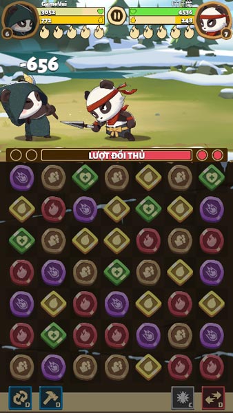 Gameplay sẽ đánh theo lượt