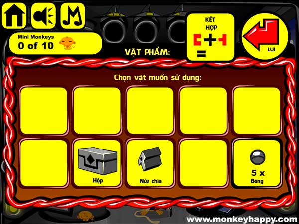 Các vật đã thu được