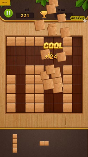 Kéo và đặt những thanh gỗ vào bên trong khung hình