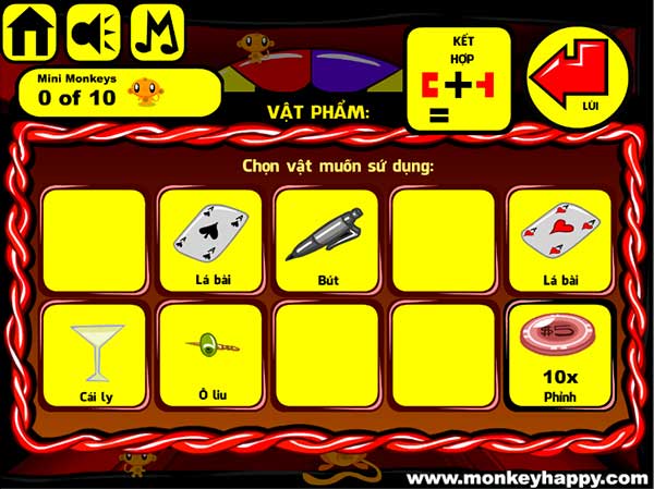 Các vật đã thu được