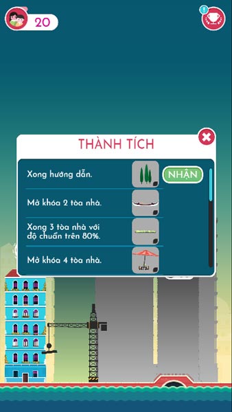 Mở khóa các thành tích