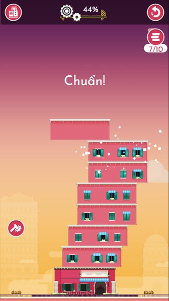 Càng xếp chồng chuẩn xác được nhiều phần càng tốt