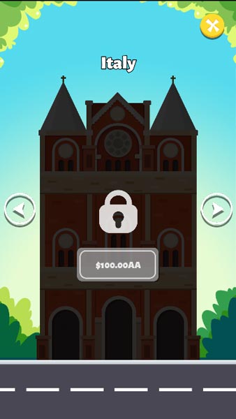 Khi có đủ tiền người chơi có thể mở khóa thêm các quôc gia khác