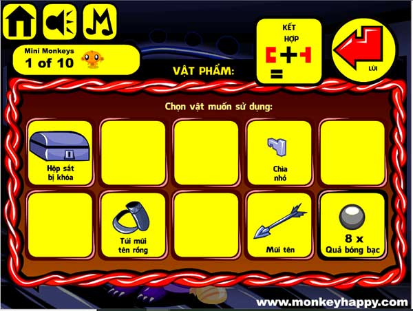 Các vật đã thu được