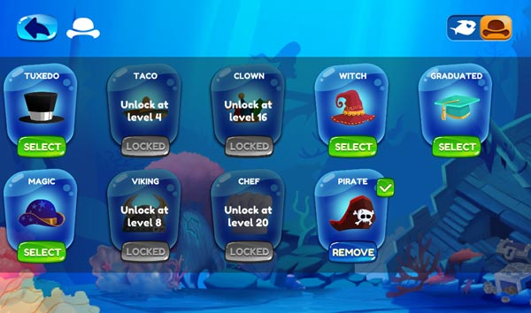 Các mẫu Skin mũ trong Shop cửa hàng